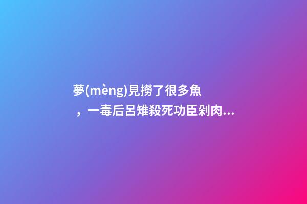 夢(mèng)見撈了很多魚，一毒后呂雉殺死功臣剁肉醬-第1張-觀點(diǎn)-玄機(jī)派